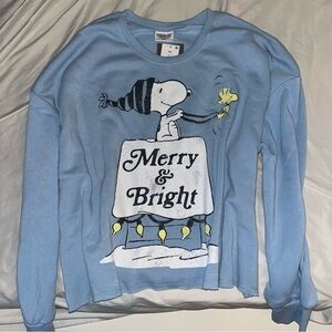 MERRY & BRIGHT SNOOPY LONGSLEEVE PEANUTS